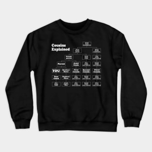 Cousin Explained Family Event Helper Gift Crewneck Sweatshirt